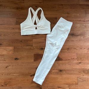 Fabletics pureluxe set in latte color